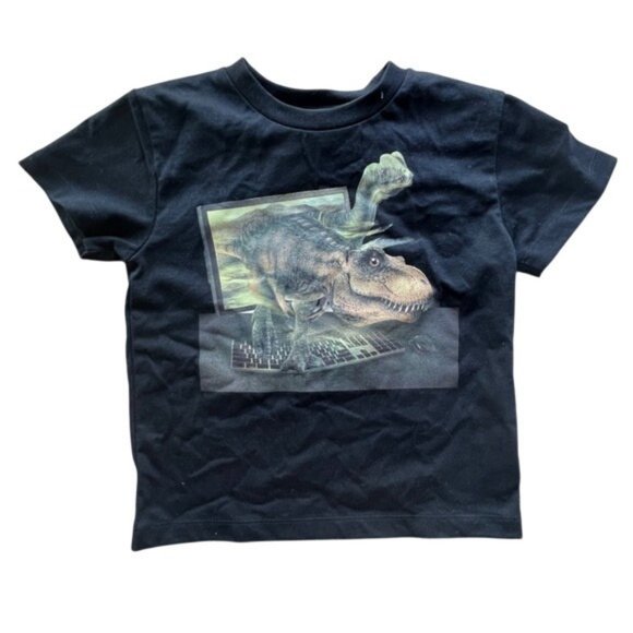MOLO Rame Organic Cotton T-Shirt in Hello Dino - Picture 1 of 3